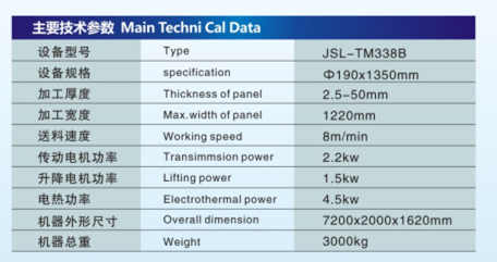 JSL-TM338B气压贴面生产线